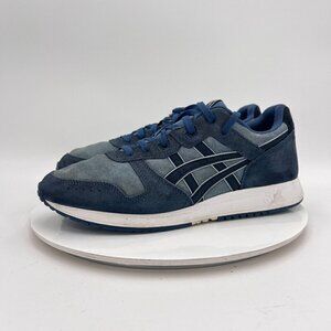 Asics Lyte Classic Men Size 11 1201A103-024 Blue Suede Fabric Athletic Shoes